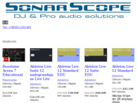 Slika naslovnice sjedišta: Audio Usluge Sonarscope - pro audio distribucija (http://www.sonarscope.hr/)