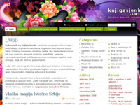 Frontpage screenshot for site: (http://www.knjigasjenki.com)