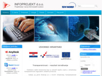 Frontpage screenshot for site: Infoprojekt d.o.o (http://www.infoprojekt.hr/)