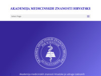 Frontpage screenshot for site: Akademija medicinskih znanosti Hrvatske (http://www.amzh.hr)