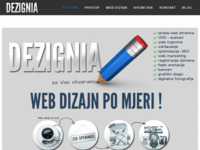 Frontpage screenshot for site: Dezignia.com - web dizajn - besplatni web sadržaji (http://www.dezignia.com)