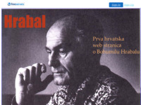 Frontpage screenshot for site: Bohumil Hrabal (http://hrabal.freeservers.com/)