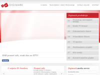 Frontpage screenshot for site: TV, audio i video produkcija (http://www.digimark.hr)