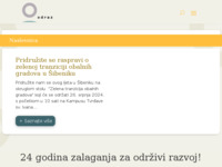 Frontpage screenshot for site: Odraz - Održivi razvoj zajednice (http://www.odraz.hr)