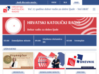 Frontpage screenshot for site: Hrvatski katolički radio (http://www.hkr.hr/)