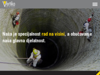 Frontpage screenshot for site: (http://www.vertiko.hr)