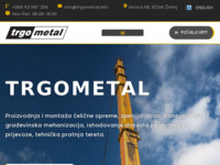 Frontpage screenshot for site: (http://www.trgometal.info/)