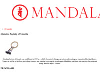 Frontpage screenshot for site: Mandala - Riznica Dharme (http://www.mandala.hr/)