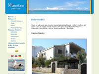 Frontpage screenshot for site: (http://www.pansion-maestro-zadar.hr/)