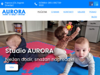 Frontpage screenshot for site: (http://studioaurora.hr/)