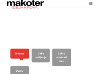 Frontpage screenshot for site: Makoter krovopokrivačko-građevinski obrt (http://www.makoter.hr/)