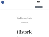 Frontpage screenshot for site: Hotel Lovran (http://www.hotel-lovran.hr/)