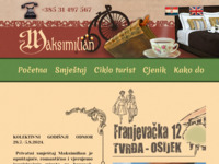 Frontpage screenshot for site: Maksimilian - privatni smještaj, Osijek (http://www.maksimilian.hr)