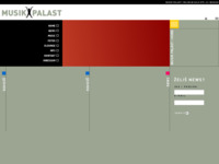 Frontpage screenshot for site: (http://www.musikpalast.com)