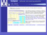 Frontpage screenshot for site: Tempus d.o.o. (http://www.tempus.hr)