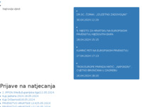 Frontpage screenshot for site: Hrvatski judo savez (http://www.judo.hr/)