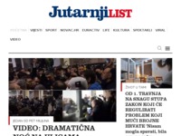 Frontpage screenshot for site: Jutarnji list (http://www.jutarnji.hr/)