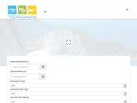 Frontpage screenshot for site: (http://www.villa-klaudia.de/)