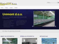 Frontpage screenshot for site: Unimont d.o.o. Slatina (http://www.unimont.hr/)