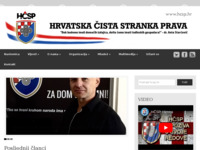 Frontpage screenshot for site: Hrvatska čista stranka prava (http://www.hcsp.hr)