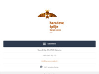 Frontpage screenshot for site: Prezentacija Baraćevih špilja na Internetu (http://www.baraceve-spilje.hr)