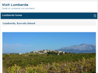 Frontpage screenshot for site: Lumbarda - Turistički vodič (http://www.visitlumbarda.com)