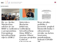 Slika naslovnice sjedišta: Institut za društvena istraživanja u Zagrebu (http://www.idi.hr/)