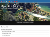 Frontpage screenshot for site: Turistički portal grada Omiša (http://www.omisinfo.com/)