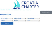 Frontpage screenshot for site: Bavaria yacht charter (http://www.croatia-charter.hr/)