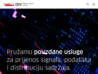 Frontpage screenshot for site: Odašiljači i veze d.o.o. (http://www.oiv.hr/)