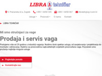 Frontpage screenshot for site: Libra Tehničar d.o.o. (http://www.librateh.hr/)