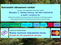 Frontpage screenshot for site: Računalni obrazovni centar (http://www.roc.hr/)
