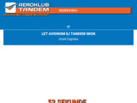 Slika naslovnice sjedišta: Aeroklub Tandem (http://www.tandem.hr/)