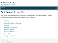 Frontpage screenshot for site: Privatni smještaj na otoku Korčuli (http://www.korcula.net/firme/indexp.html)