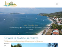 Frontpage screenshot for site: Apartmani Klingenberg (http://www.sommer-in-kroatien.de/)