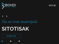 Frontpage screenshot for site: (http://www.bondi.com.hr/)