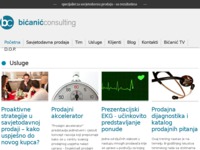 Frontpage screenshot for site: (http://www.bicanic-consulting.hr)