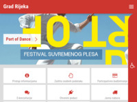 Frontpage screenshot for site: Rijeka (http://www.rijeka.hr/)
