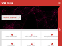 Frontpage screenshot for site: (http://www.rijeka.hr/)