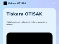 Frontpage screenshot for site: Otisak d.o.o. (http://www.otisak.hr)