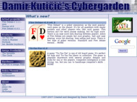 Frontpage screenshot for site: Damir Kutičić Cybergarden (http://www.inet.hr/~dkuticic)