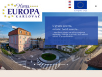 Frontpage screenshot for site: Hotel Europa, Karlovac (http://www.hotel-europa.com.hr/)