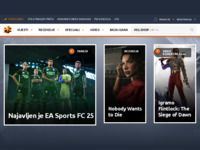 Frontpage screenshot for site: Hrvatska Cyber Liga (http://www.hcl.hr/)