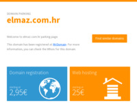 Frontpage screenshot for site: (http://www.elmaz.com.hr/)