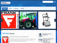 Frontpage screenshot for site: Pećnik d.o.o. (http://www.pecnik.hr)