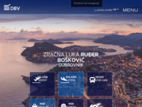 Frontpage screenshot for site: Zračna luka Dubrovnik (http://www.airport-dubrovnik.hr/)