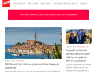 Frontpage screenshot for site: Socijaldemokratska stranka Hrvatske (http://www.sdp.hr/)