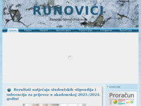 Frontpage screenshot for site: Runovići, Slivno i Podosoje Web (http://www.runovici.hr)