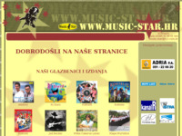 Frontpage screenshot for site: Music Star   -   produkcija i izdavaštvo (http://www.music-star.hr)
