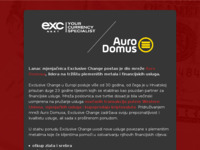 Frontpage screenshot for site: Exclusive Change d.o.o. (http://www.exchange.hr)